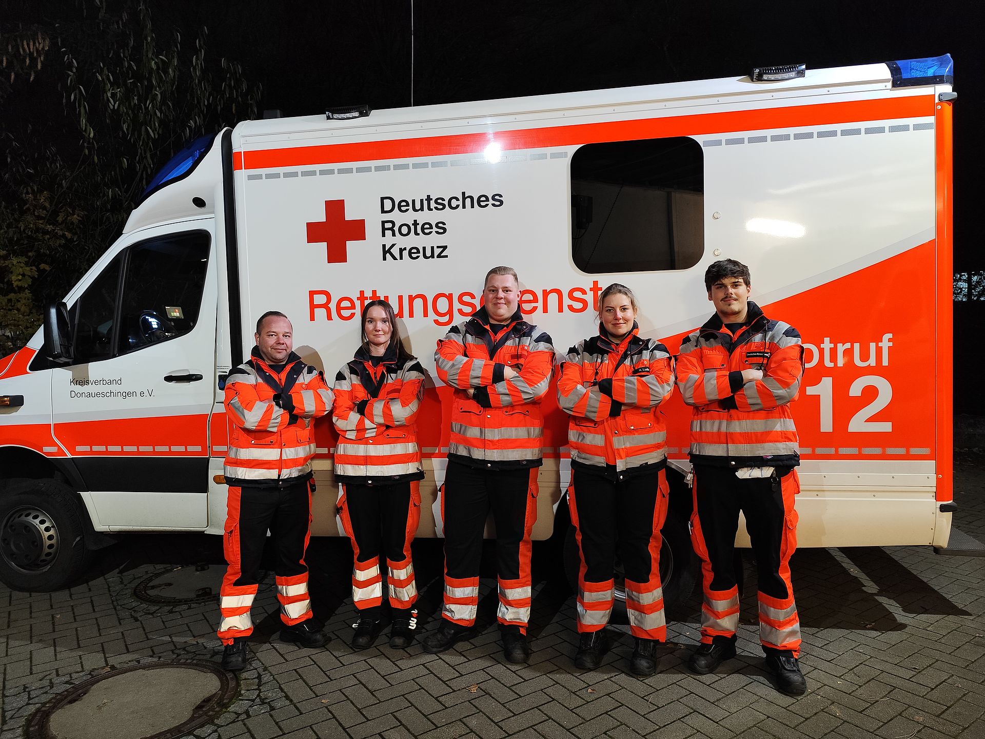 Teamfoto des Rettungsdienstes DRK Donaueschingen